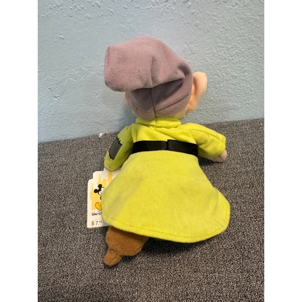 Vintage Walt Disney World Snow White Dopey Mini Bean Bag Stuffed Plush Toy 7